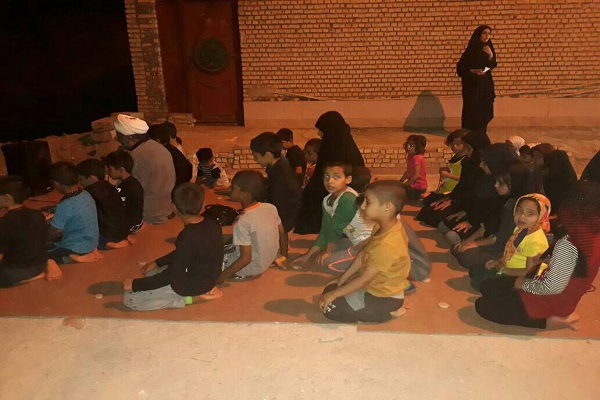 حضور قرآن‌آموزان خانه قرآن اهل بیت(ع) دیلمه در مراسم عزاداری
