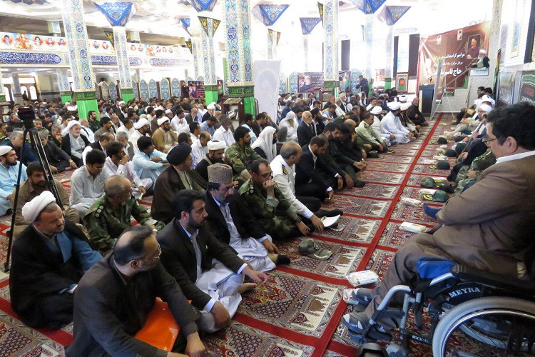 تصاویری از گرامیداشت پدر سردار سلیمانی در زاهدان