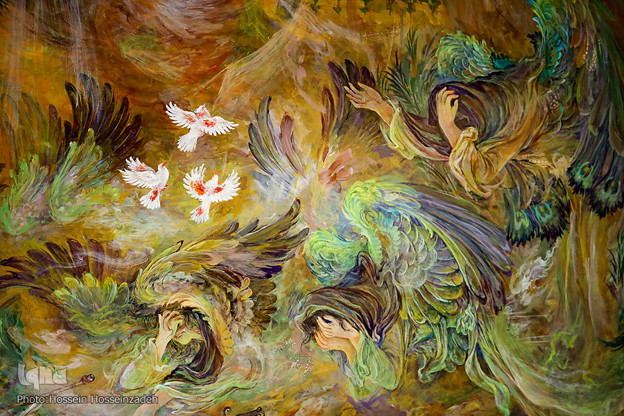 رونمایی از تابلوی «عرش بر زمین» اثر استاد فرشچیان