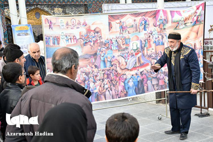 گزارش تصویری از اجرای نقالی رضوی در همدان