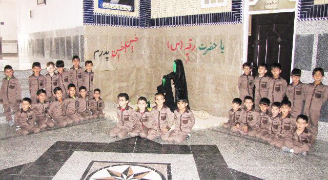 عکس/اشک ماتم کودکان خردسال در سالروز شهادت حضرت رقیه