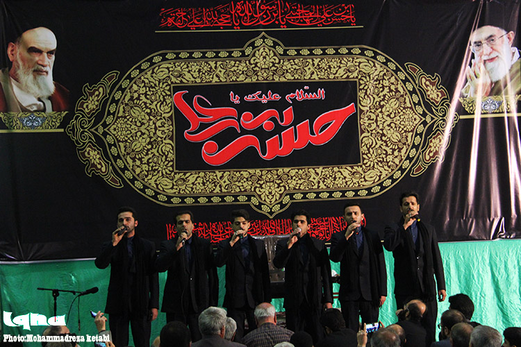 گزارش تصویری از مداحی حاج نزار قطری