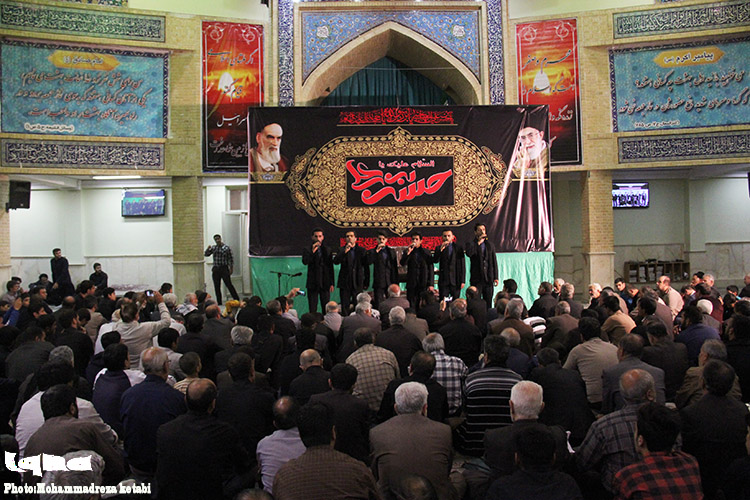 گزارش تصویری از مداحی حاج نزار قطری