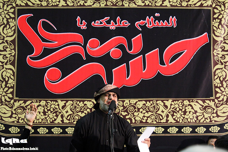 گزارش تصویری از مداحی حاج نزار قطری
