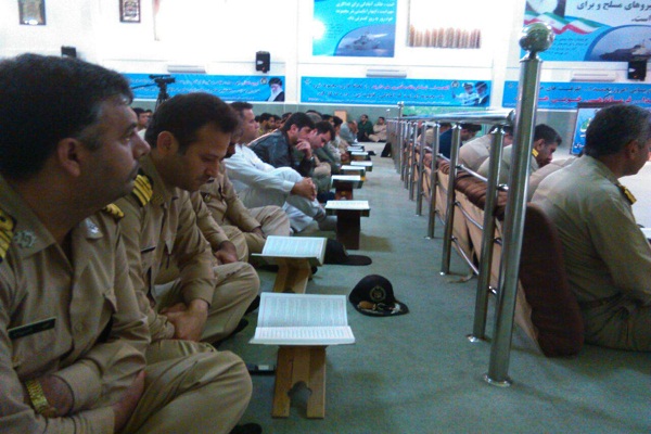 طنین تلاوت «سعید پرویزی» در پایگاه دریایی بوشهر