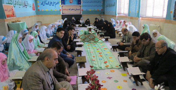 گزارش تصویری محفل انس با قرآن دانش&zwnj;آموزی در کوهدشت