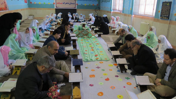 گزارش تصویری محفل انس با قرآن دانش&zwnj;آموزی در کوهدشت