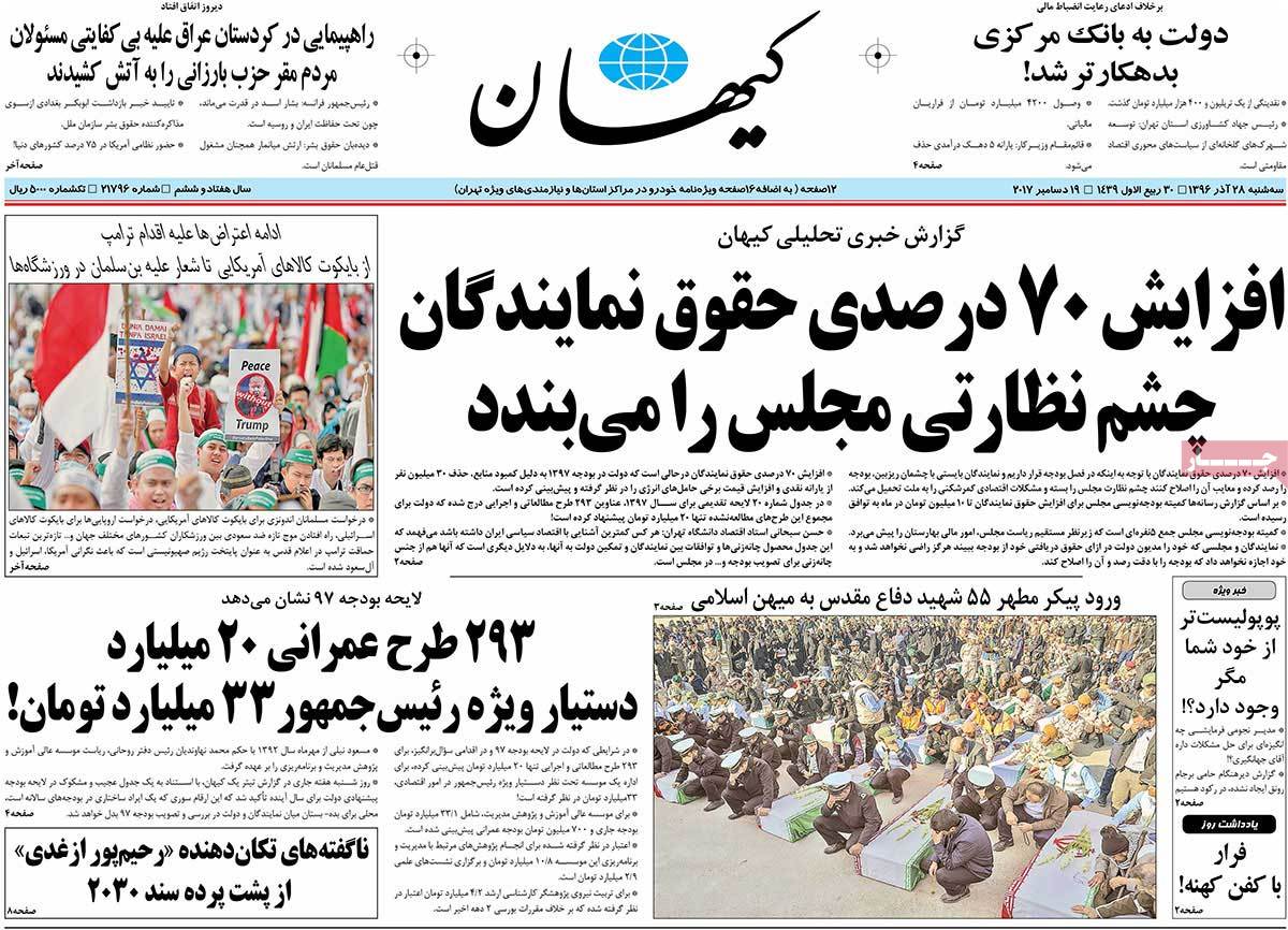 لزوم شفافسازی بودجه/ ترامپ در هزارتوی تنهایی/ خط و نشان ریاض برای آنکارا لزوم شفافسازی بودجه/ ترامپ در هزارتوی تنهایی/ خط و نشان ریاض برای آنکارا