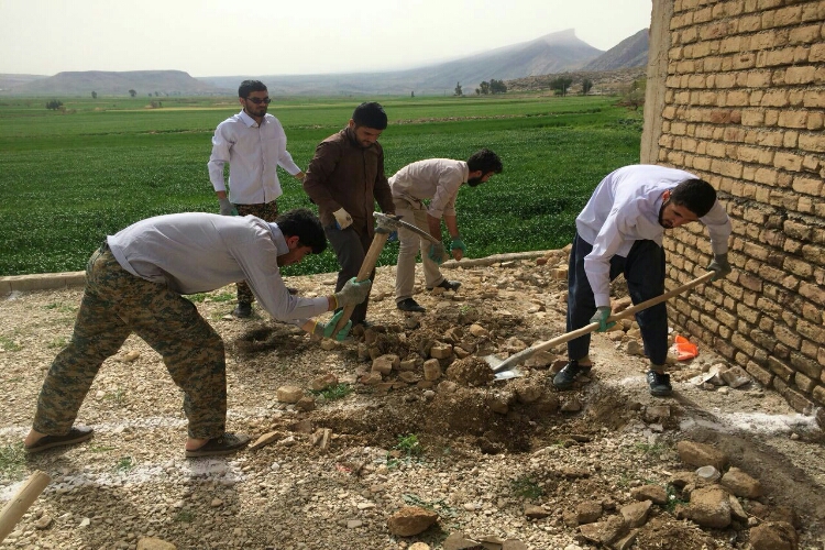 اتمام فعالیت جهادی نوروزی کانون قرآن دانشگاه بوعلی سینا در روستای نسار دیره سرپل ذهاب