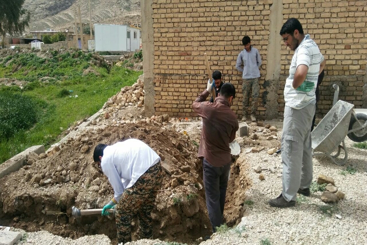 اتمام فعالیت جهادی نوروزی کانون قرآن دانشگاه بوعلی سینا در روستای نسار دیره سرپل ذهاب