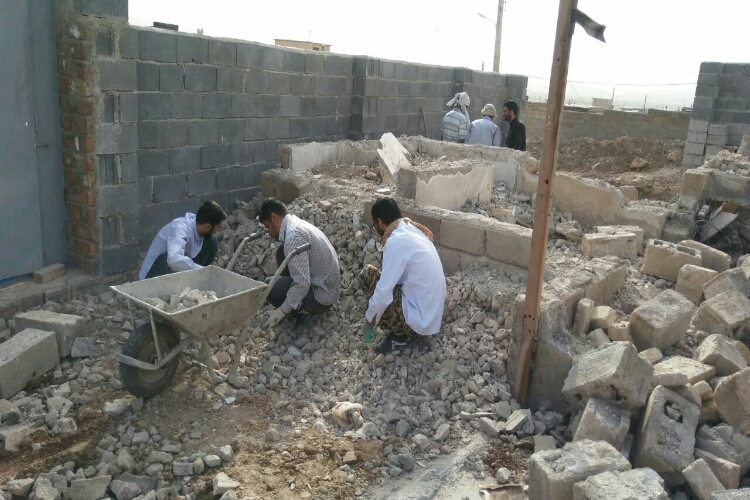 اتمام فعالیت جهادی نوروزی کانون قرآن دانشگاه بوعلی سینا در روستای نسار دیره سرپل ذهاب