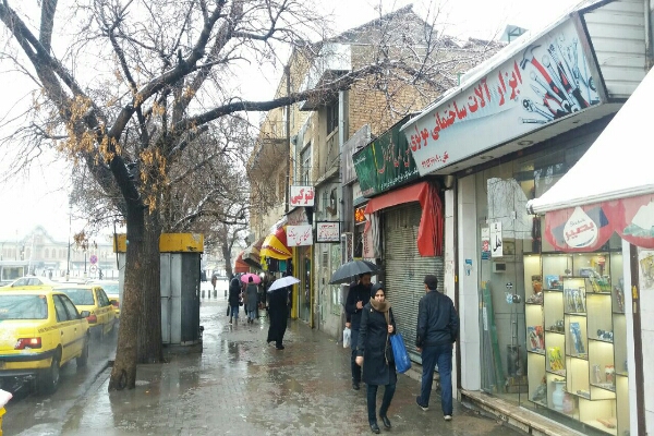 بارش رحمت الهی در همدان
