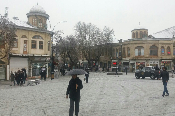 بارش رحمت الهی در همدان