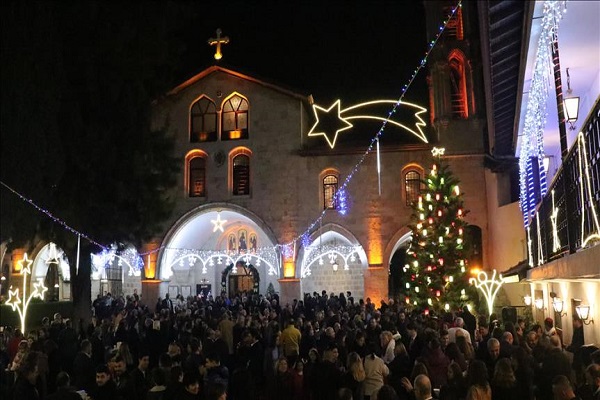 برپایی جشن میلاد مسیح در بیت لحم