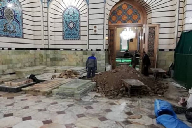آیتالله هاشمی شاهرودی(ره) در حرم حضرت معصومه(س) دفن میشود آیتالله هاشمی شاهرودی(ره) در حرم حضرت معصومه(س) دفن میشود
