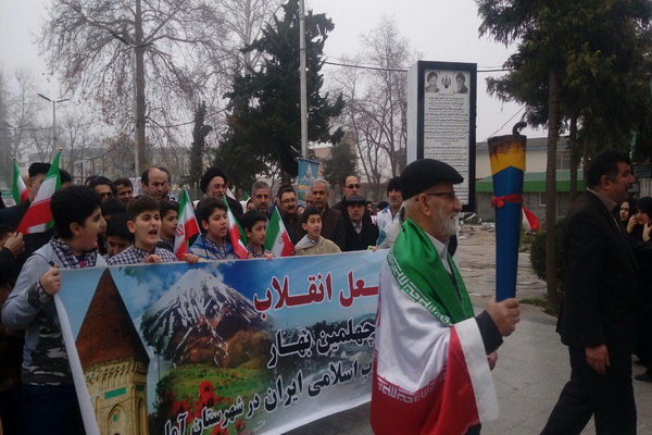 مشعل چهلمین سالگرد فجرانقلاب 22 بهمن به ساری می&zwnj;رسد