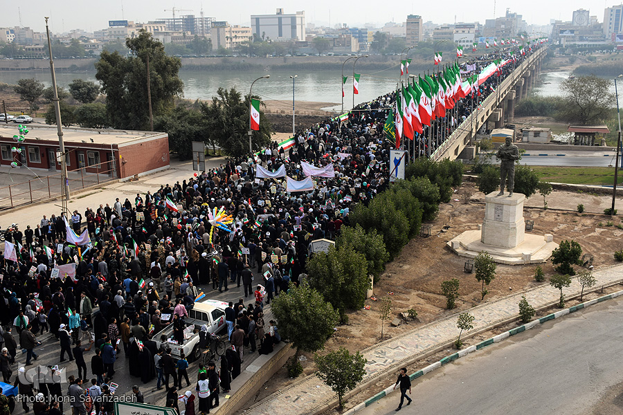 اعلام مسیر راهپیمایی 22 بهمن در اهواز و برخی نقاط خوزستان