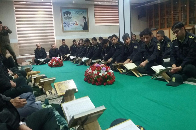 آزمون حفظ قرآن کارکنان انتظامی مرند برگزار شد