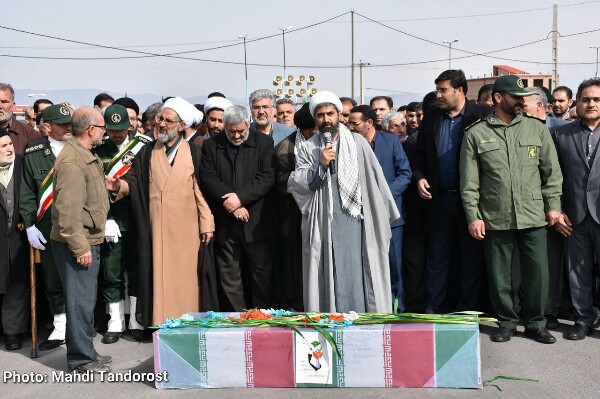 تشییع پیکر شهید گمنام در شهرستان شوط