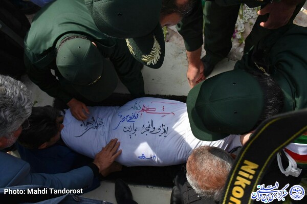 تشییع پیکر شهید گمنام در شهرستان شوط