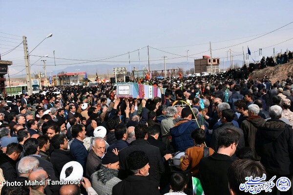 تشییع پیکر شهید گمنام در شهرستان شوط