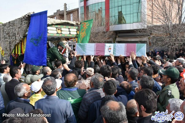 تشییع پیکر شهید گمنام در شهرستان شوط