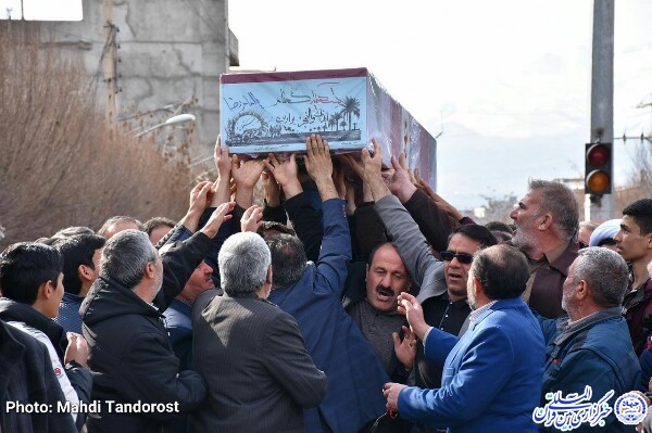 تشییع پیکر شهید گمنام در شهرستان شوط
