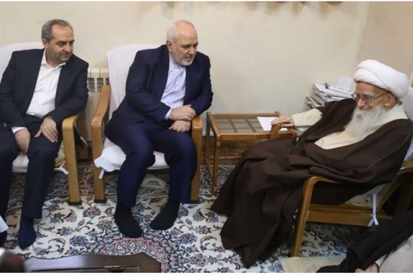 دیدار آیت&zwnj;الله صافی گلپایگانی با وزیر امور خارجه