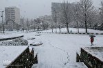 بارش زیبای برف در اراک