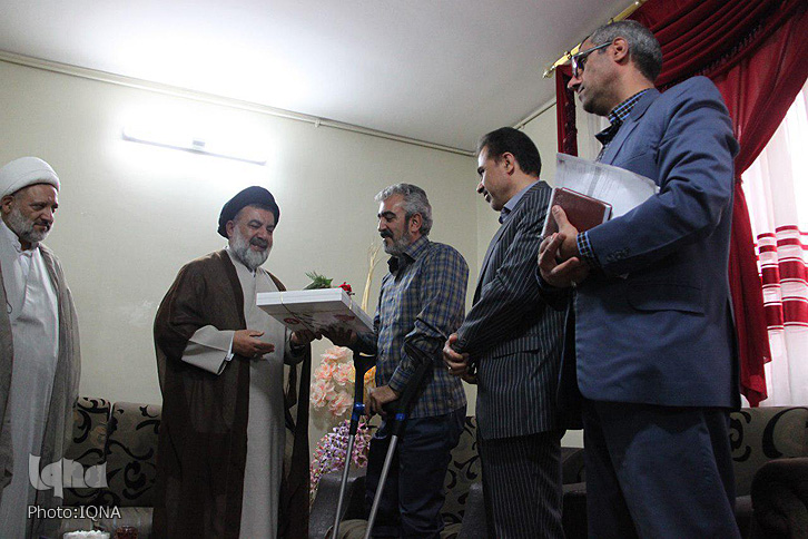 دیدار آیت&zwnj;الله میرعمادی با جانبازان