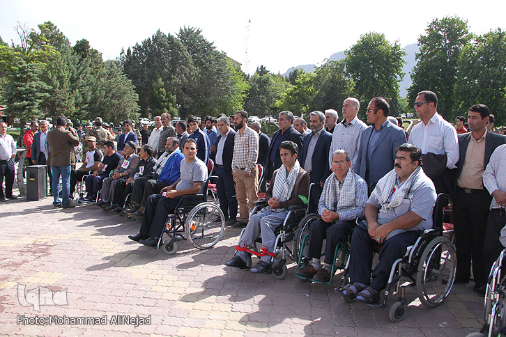 گزارش تصویری همایش ویلچررانی و وزنه&zwnj;برداری جانبازان در خرم&lrm;آباد