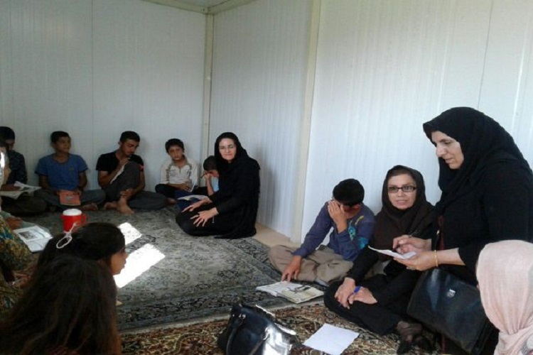 تدریس برای زلزله&zwnj;زدگان؛ توسط دانشجویان همدانی