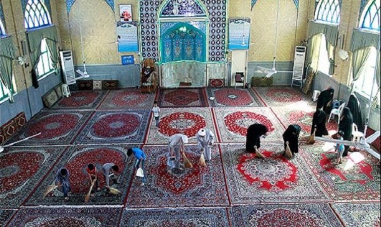 غبار روبی 1150 مسجد در خراسانشمالی غبار روبی 1150 مسجد در خراسانشمالی