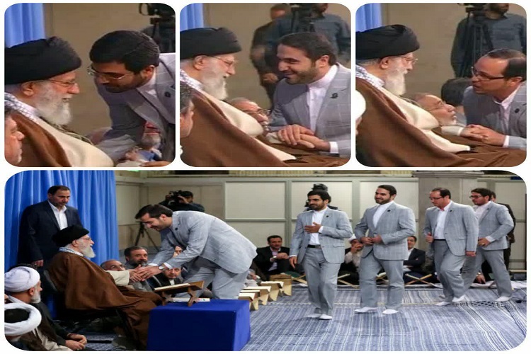 حال و هوای اجرای تواشیح در حضور رهبر انقلاب