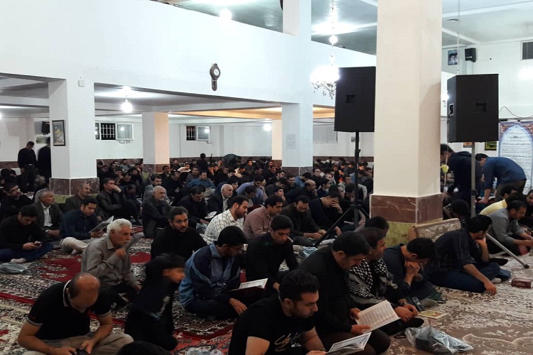 برگزاری مراسم اولین شب لیله&zwnj;القدر در مسجد جوادالائمه بیجار + عکس