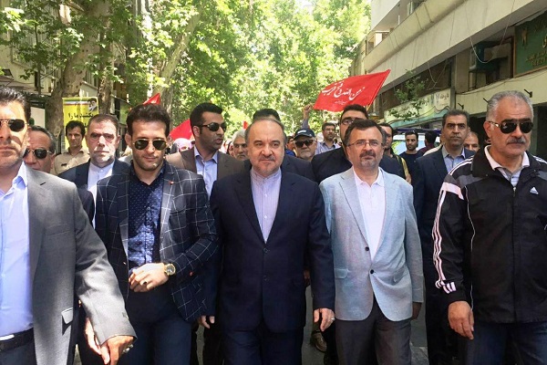 دعوت وزارت ورزش و جوانان برای حضور گسترده جامعه ورزش و جوانان کشور در راهپیمایی روز قدس