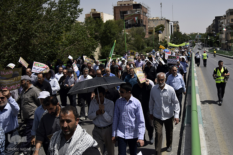 مراسم راهپیمایی روز قدس در اصفهان مراسم راهپیمایی روز قدس در اصفهان