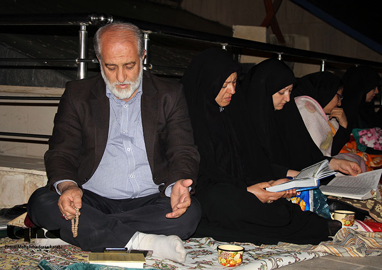 سومین شب از شب&zwnj;های قدر در باغ موزه دفاع مقدس همدان