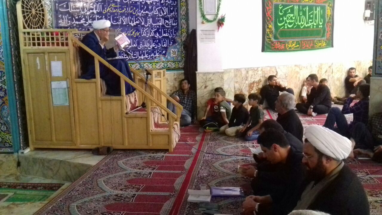 برگزاری مراسم جزءخوانی قرآن در مسجد دولتشاهی خرم&lrm;آباد