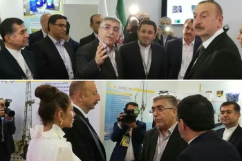 بازدید رئیس&zwnj;جمهور آذربایجان از غرفه جهاددانشگاهی
