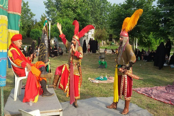 گزارش تصویری اجرای شبیه خوانی حضرت ابوالفضل عباس(ع) در هادی شهر