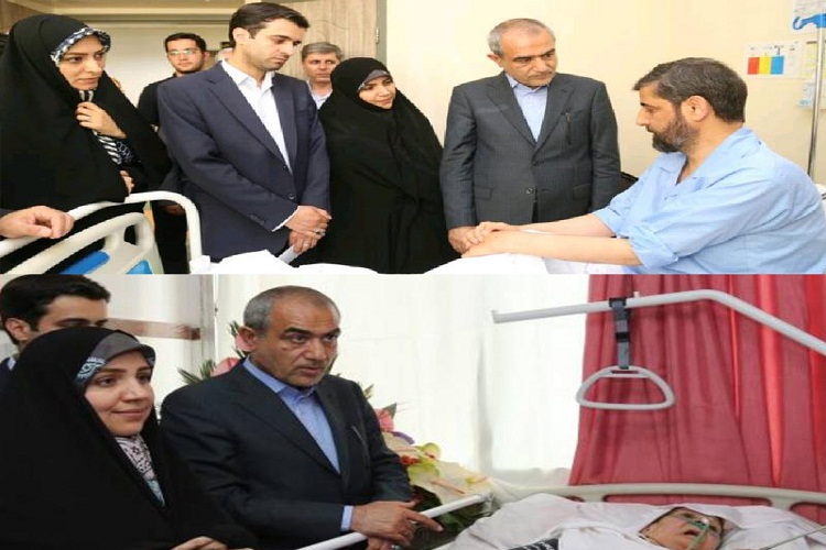 عیادت استاندار آذربایجان&zwnj;شرقی از جانباز شیمیایی و مادر دو شهید