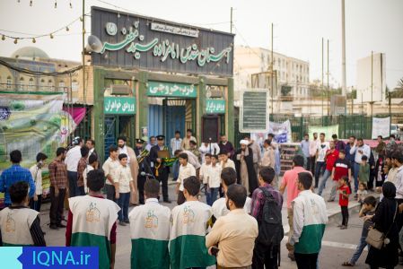 اجرای گروه سرود حضرت رضا(ع) در آستان امامزاده سیدمظفر(ع)