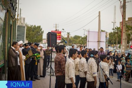 اجرای گروه سرود حضرت رضا(ع) در آستان امامزاده سیدمظفر(ع)