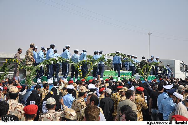 بازگشت پیکر مطهر 75 شهید دوران دفاع مقدس از مرز شلمچه(آمــــــاده)