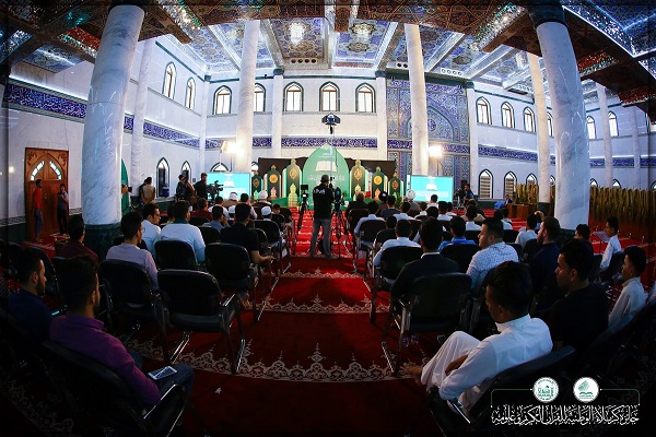 تواشیح مهدی دغاغله در افتتاحیه جایزه قرآن کربلا
