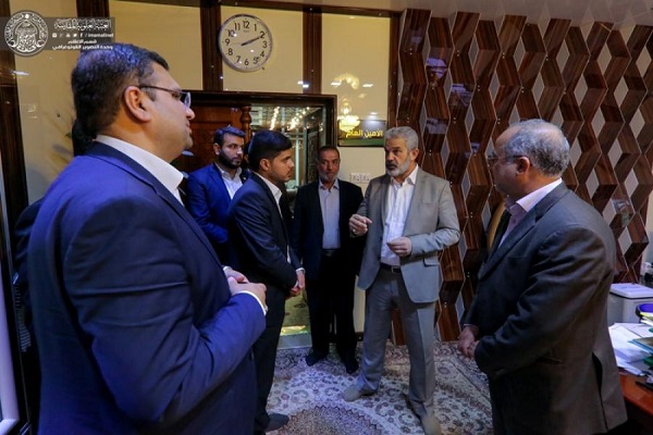 حضور مسئولین شورای شهر مشهد در آستان علوی +عکس