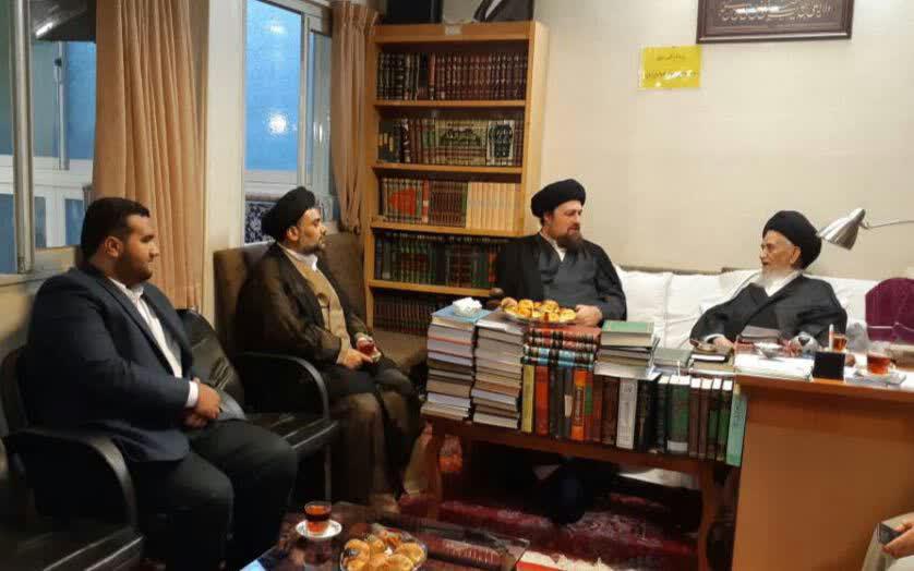 یادگار امام راحل با آیت‌الله عبدالجواد علم الهدی دیدار کرد
