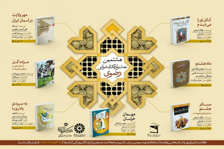 مشارکت 8 هزار و 232 نفر در هشتمین جشنواره کتابخوانی رضوی در آذربایجان&zwnj;غربی