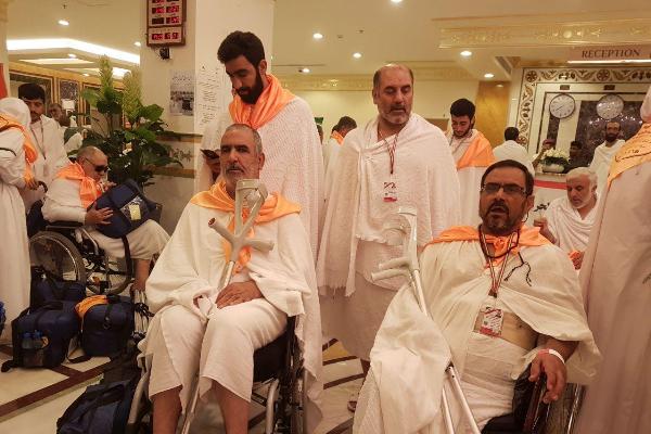 کاروان حج جانبازان راهی صحرای عرفات شدند